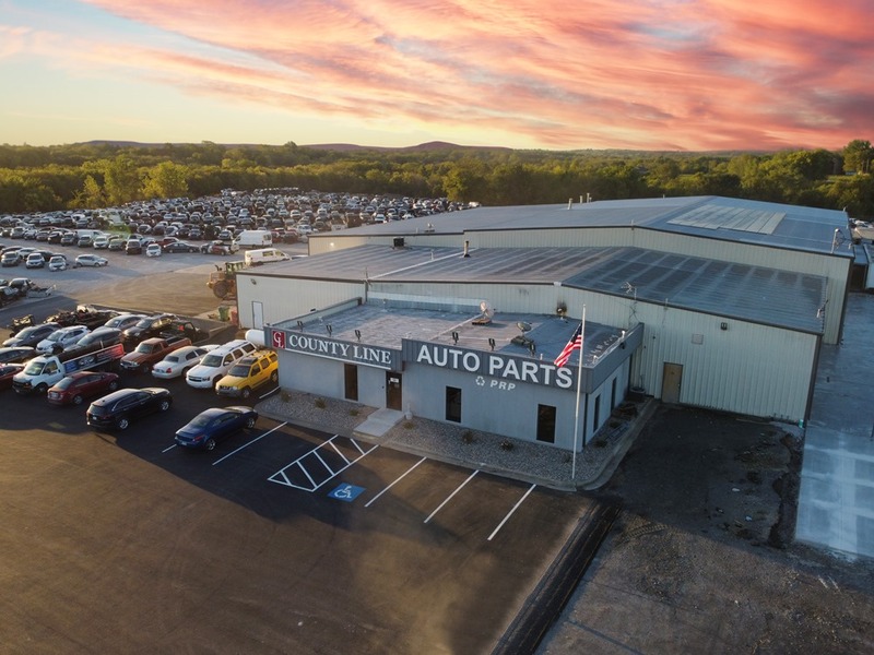 Overhead Shot of County Line Auto Parts